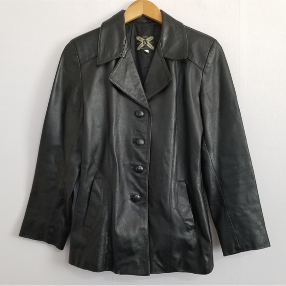 Vera Pelle Jackets & Blazers - Vera Pelle Black Leather Jacket
